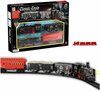 Electric Train - Classic Steam Locomotive - With Wagons, Track and LED Light - Railway Carriage - 18 Parts