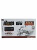 Electric Train - Classic Steam Locomotive - 103X78 cm - With Wagons, Track and LED Light - Railway Carriage - 17 Parts
