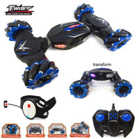 Rc Stunt auto 4WD 1:10 - handbestuurbare Gesture car - Twist Off-Road 2.4ghz 