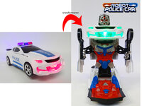 Robot Police Car 2 in 1 robot en auto transformer voertuig politie auto