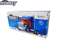 Robot Truck 2 in 1 robot en vrachtwagen transform voertuig - led licht en geluid 24CM