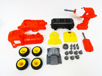 RC DIY trein speelgoed bouw set 24 stuks - 4in1 - afstandsbediening en schroefboormachine - City Tourist train 