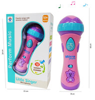 Speelgoed kinder microfoon met 12 muziekinstrumenten - Little Singer microphone 