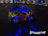 RC Racing Car - 3D LED Flash light - radio grafisch bestuurbaar auto