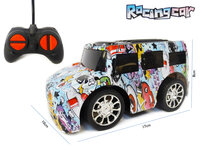RC Racing Car - 3D Led Flash Light - Radiografisch bestuurbaar Auto 1:20 - 17CM 