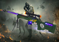Sniper speelgoed geweer met led lichtjes, trilling en schietgeluiden - scherpschutters speelgoedgeweer  - Rifle AWM  74.5 CM