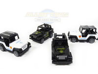 Model auto's 4 stuks in pak- Die Cast Metal Cars - Metaal mini auto's - Alloy Toys - speelgoed politie mini  jeeps