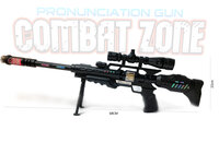 Speelgoedgeweer combat zone - met led lichtjes 68CM