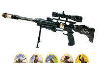 Speelgoedgeweer combat zone - met led lichtjes 68CM