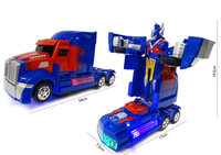 Robot Truck 2 in 1 robot en vrachtwagen transform voertuig - led licht en geluid 24CM