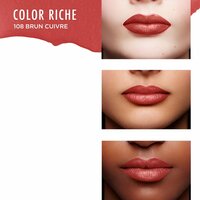 L&rsquo;Or&eacute;al Paris - Color Riche Satin Lippenstift - 108 Brun Cuivr&eacute; - Bruin