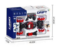 RC Dubbelzijdig Monster Crawler met LED licht en geluid- Hand Bestuurbare auto