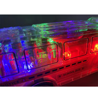 Schoolbus speelgoed - GearWheel - met lichtjes en muziek - rijdt all round - 20CM