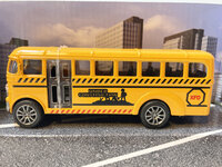 Construction Vehicle Bus - Toy Van Die Cast Vehicle - Pull-back Drive - 13.5CM