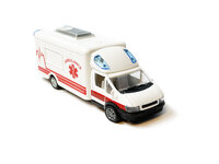 Ambulance - Speelgoed ambulancewagen - pull-back drive - Die Cast voertuigen - 17 CM