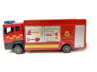 Brandweerwagen RV- Speelgoed brandweerauto Tankautospuit - pull-back drive - 17 CM