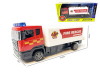 Brandweerwagen RV- Speelgoed brandweerauto Tankautospuit - pull-back drive - 17 CM
