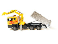 Graafmachine met laadbak-kiepbak speelgoed  - Die Cast metal Alloy voertuigen - 16.5CM
