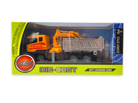 Graafmachine met laadbak-kiepbak speelgoed  - Die Cast metal Alloy voertuigen - 16.5CM