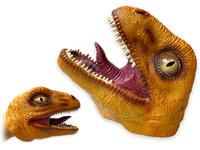 2x Hand Puppet Tyrannosaurus - rubber Realistic dinosaurus speelgoed handpop set