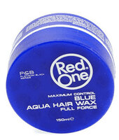 Red One Blue Aqua Hair Wax - Full Force - Maximum Control -  Red One Blauw Haar Wax - 150 ml