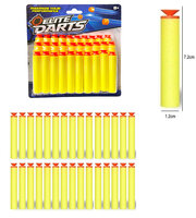 30 stuks darts met zuignap voor Nerf guns - Elite Darts pijlen - geel
