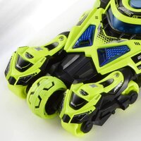 Die Cast Max catapult Car 3in1 -  pull-back - met 2 motors - licht en geluid - 1:32 Red