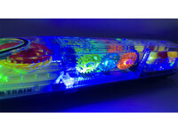 Transparant speelgoed trein met licht en geluid - kan alle kanten rijden - Gear train LED light - 30CM