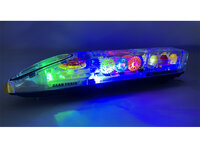 Transparant speelgoed trein met licht en geluid - kan alle kanten rijden - Gear train LED light - 30CM