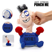 Punch Me Anti Stress pop - interactieve speelgoed boks pop - schreeuwt bij en stoot - 20CM O