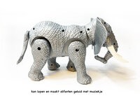 Olifant speelgoed - kan lopen en olifanten geluid maken - bewegende staart  - interactieve speelgoed Elephant 27CM