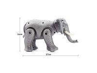 Olifant speelgoed - kan lopen en olifanten geluid maken - bewegende staart  - interactieve speelgoed Elephant 27CM