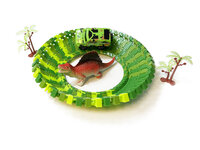 Dinosaurus racebaan set - Dinosaur Track car set 51 stuks - inclusief dino met auto en toebehoren
