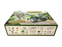 Dinosaurus racebaan set - Dinosaur Track car set 51 stuks - inclusief dino met auto en toebehoren