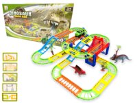 Racebaan set Dinosaurus - Dinosaur Track car set 60 stuks 