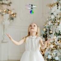 Flying Ball - Zwevende Heli Disco - Crystal Bal met Led licht - Infrarood - Hand Bestuurbaar Vliegende Helicopter - Oplaadbaar