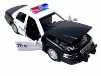WGT car - Politie model auto - Die cast - Pull-back drive