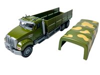 Leger vrachtwagen - pull-back drive - 16.5 CM - Metal Alloy