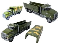 Leger vrachtwagen - pull-back drive - 16.5 CM - Metal Alloy