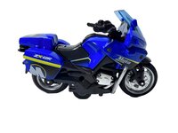 Politie motor - Die Cast - pull-back - met - licht en geluid 