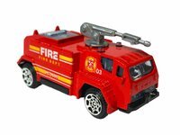 Vrachtwagen autotransporter&nbsp;+ 2 mini brandweerautos 3in1 - pull-back drive