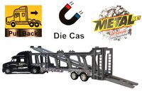 Vrachtwagen autotransporter&nbsp;+ 2 mini wegenwacht  3in1 - pull-back drive