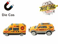 Vrachtwagen autotransporter&nbsp;+ 2 mini wegenwacht  3in1 - pull-back drive