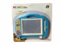 Kids magnetisch kleuren tekenbord blauw