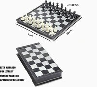 Schaakbord - Chess Magnetic Game- met magnetisch opvouwbaar bord - schaakspel 32CM