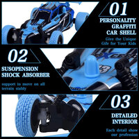 RC Race Buggy - radio grafisch bestuurbare auto 12km/u - 1:24