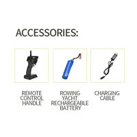 Rc boot- H152 TKKJ -10km/u - oplaadbaar - 2.4ghz bestuurbaar boot - 1:47