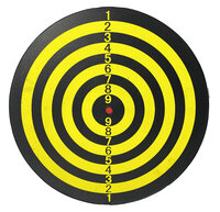 DARTBORD - INCL. 6 DARTS - &Oslash; 36.5 CM