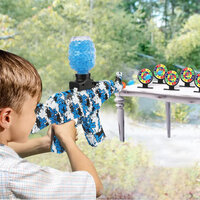 Gel Blaster- Elektrische pistool  - Blue Graffiti  - compleet set incl. gel ballen - oplaadbaar - 37CM