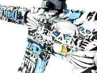 Gel Blaster- Elektrische geweer  - Graffiti  M4- compleet set incl. gel ballen - oplaadbaar - 75CM
